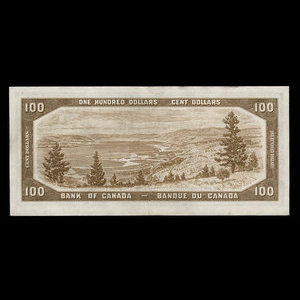 Canada, Bank of Canada, 100 dollars : 1954