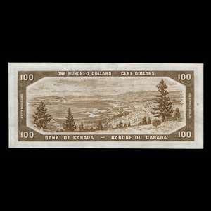 Canada, Bank of Canada, 100 dollars : 1954