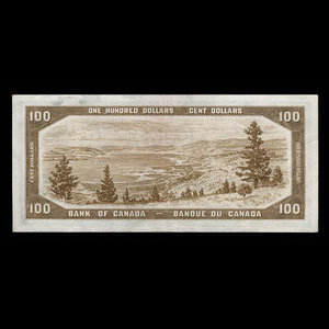 Canada, Bank of Canada, 100 dollars : 1954