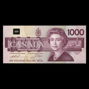 Canada, Bank of Canada, 1,000 dollars : 1988