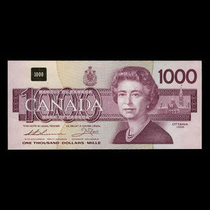 Canada, Bank of Canada, 1,000 dollars : 1988