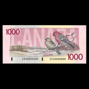 Canada, Bank of Canada, 1,000 dollars : 1988