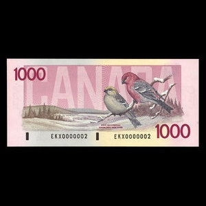 Canada, Bank of Canada, 1,000 dollars : 1988