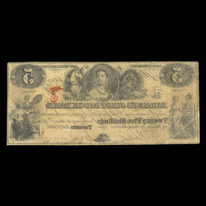 Canada, Farmer's Joint Stock Banking Co., 5 dollars : February 1, 1849