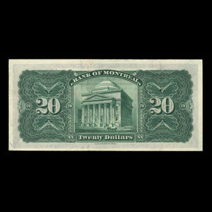 Canada, Bank of Montreal, 20 dollars : November 3, 1914