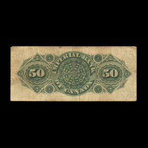 Canada, Imperial Bank of Canada, 50 dollars : January 2, 1917