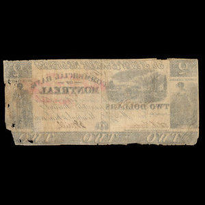Canada, Commercial Bank of Montreal, 2 dollars : June 1, 1836