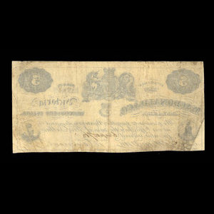 Canada, Macdonald & Company Bankers, 5 dollars : September 6, 1863