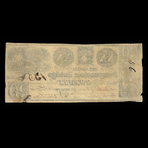 Canada, Niagara Suspension Bridge Bank, 20 dollars : January 4, 1841