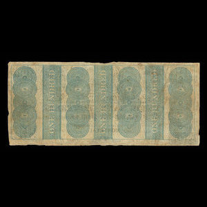 Canada, Union Bank of Montreal, 100 dollars : January 1, 1840