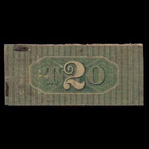 Canada, Bank of Upper Canada (York), 2 dollars : January 1, 1861