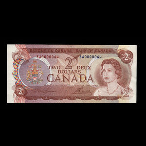 Canada, Bank of Canada, 2 dollars : 1974