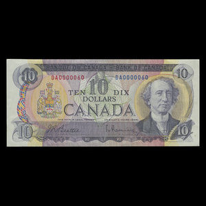 Canada, Bank of Canada, 10 dollars : 1971