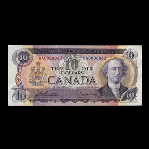 Canada, Bank of Canada, 10 dollars : 1971