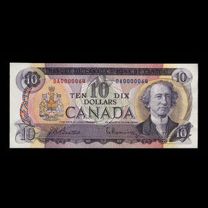 Canada, Bank of Canada, 10 dollars : 1971