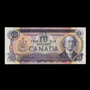 Canada, Bank of Canada, 10 dollars : 1971