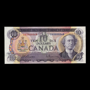 Canada, Bank of Canada, 10 dollars : 1971