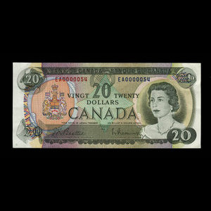 Canada, Bank of Canada, 20 dollars : 1969