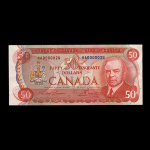 Canada, Bank of Canada, 50 dollars : 1975