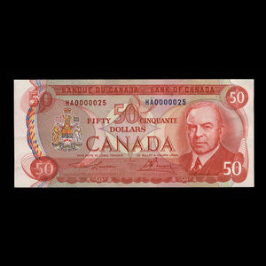 Canada, Bank of Canada, 50 dollars : 1975