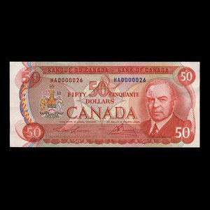 Canada, Bank of Canada, 50 dollars : 1975