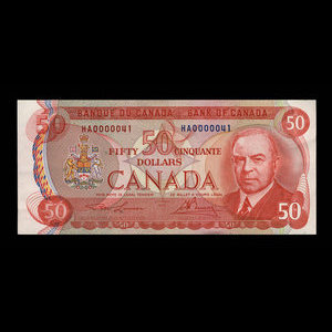 Canada, Bank of Canada, 50 dollars : 1975