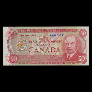 Canada, Bank of Canada, 50 dollars : 1975