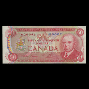 Canada, Bank of Canada, 50 dollars : 1975