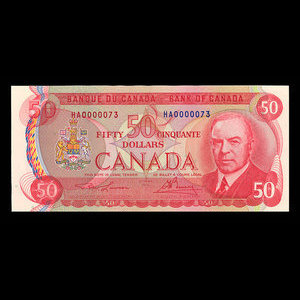 Canada, Bank of Canada, 50 dollars : 1975