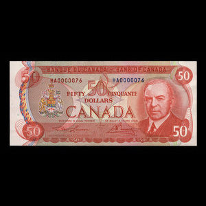 Canada, Bank of Canada, 50 dollars : 1975