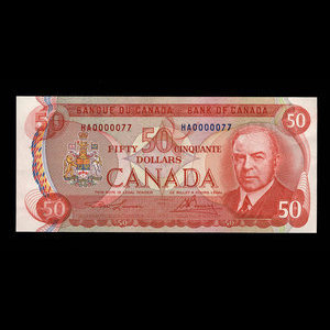 Canada, Bank of Canada, 50 dollars : 1975