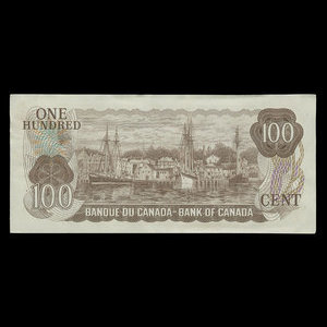 Canada, Bank of Canada, 100 dollars : 1975