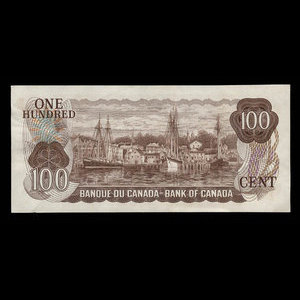 Canada, Bank of Canada, 100 dollars : 1975