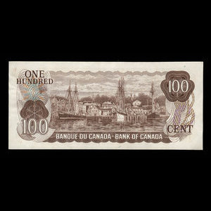 Canada, Bank of Canada, 100 dollars : 1975