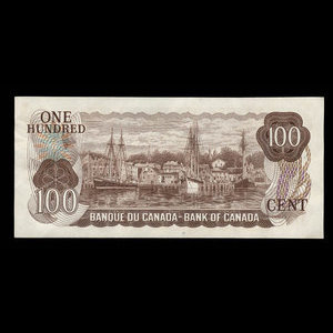 Canada, Bank of Canada, 100 dollars : 1975