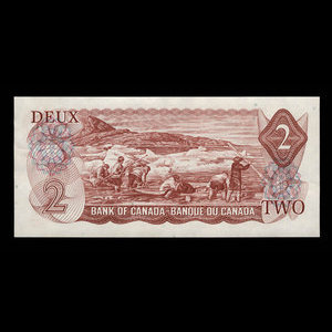 Canada, Bank of Canada, 2 dollars : 1974
