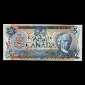 Canada, Bank of Canada, 5 dollars : 1979
