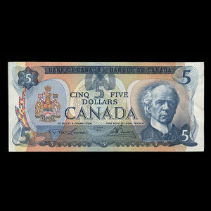 Canada, Bank of Canada, 5 dollars : 1979