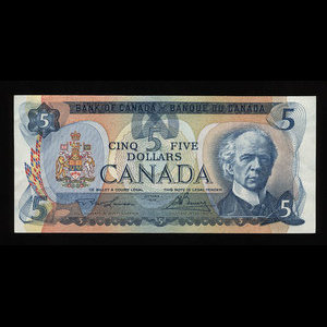 Canada, Bank of Canada, 5 dollars : 1979