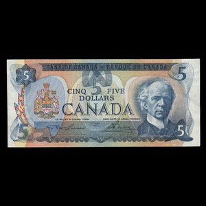 Canada, Bank of Canada, 5 dollars : 1979