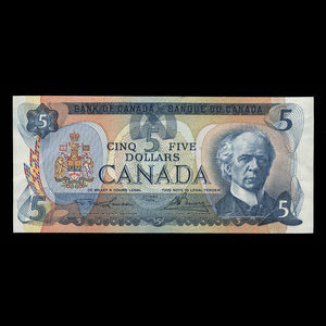 Canada, Bank of Canada, 5 dollars : 1979