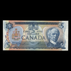 Canada, Bank of Canada, 5 dollars : 1979