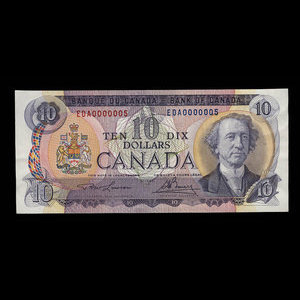 Canada, Bank of Canada, 10 dollars : 1971