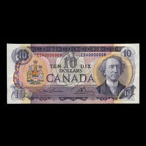 Canada, Bank of Canada, 10 dollars : 1971