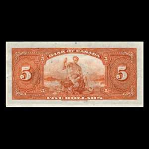 Canada, Bank of Canada, 5 dollars : 1935