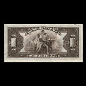Canada, Bank of Canada, 100 dollars : 1935