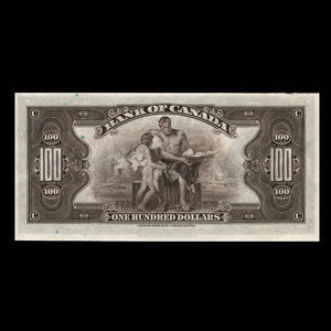 Canada, Bank of Canada, 100 dollars : 1935