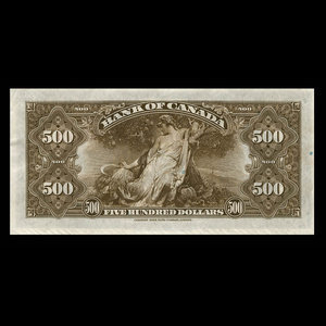 Canada, Bank of Canada, 500 dollars : 1935