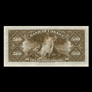 Canada, Bank of Canada, 500 dollars : 1935