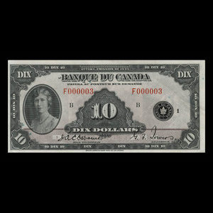 Canada, Bank of Canada, 10 dollars : 1935